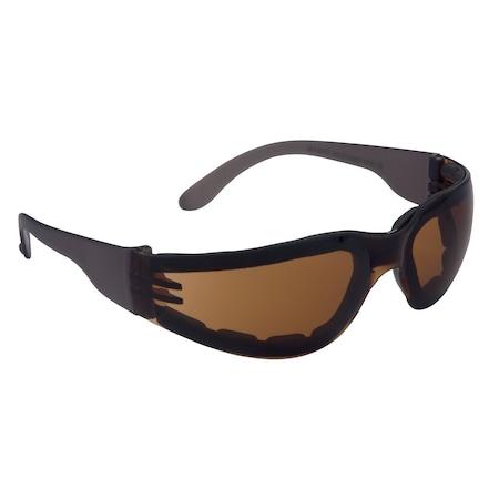 Sunbelt Safety Glasses, Shield, Full Frame 1.7" x1.77" x5.6" A-B1SG546